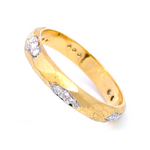 Création - Bague - Alliance - Or Jaune & Diamants