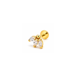 Aucielle - Piercing - Or jaune & zirconium