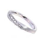 Création - Bague - Alliance - Platine & Diamants