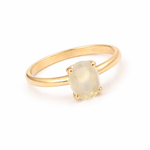 Femme Adorée - Bague - Or Jaune & Pierre Semi-Précieuse