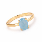 Femme Adorée - Bague - Or Jaune & Pierre Semi-Précieuse