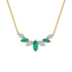 Robbez - Collier - Or Jaune, Emeraude & Diamants