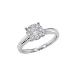 J&A 1970 - Bague - Or Blanc & Diamants