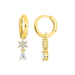 Robbez - Boucles d'Oreilles - Plaqué Or