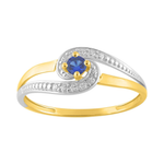 Robbez - Bague - Or Jaune & Saphir