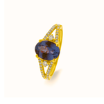 Beheyt - Bague - Or Jaune, Tanzanite & Diamants