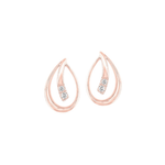 J&A 1970 - Boucles d'oreilles - Or rose & diamants