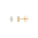 J&A 1970 - Boucles d'oreilles - Or rose & diamants