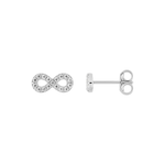 Robbez - Boucle d'Oreille - Or Blanc & Zirconiums