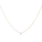 La Brune & La Blonde - Collier - Or Rose & Améthyste