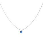 La Brune & La Blonde - Collier - Or Blanc & Saphir