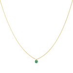 La Brune & La Blonde - Collier - Or Jaune & Emeraude