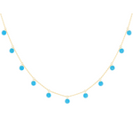 La Brune & La Blonde - Collier - Or Jaune & Turquoises