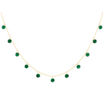 La Brune & La Blonde - Collier - Or Jaune & Malachite