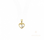 Aucielle - Pendentif - Or Jaune & Zirconium