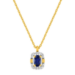 Robbez - Collier - Or Jaune , Saphir & Diamants
