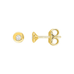 Robbez - Boucle d'Oreille - Or Jaune & Diamant