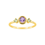 Robbez - Bague - Or Jaune, Améthyste & Péridot