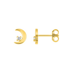 Robbez - Boucle d'Oreille - Or Jaune & Zirconium