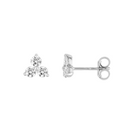 Robbez - Boucle d'Oreille - Or Blanc & Zirconiums
