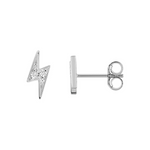 Robbez - Boucle d'Oreille - Or Blanc & Zirconiums