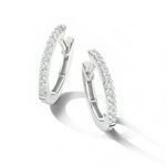 Pigou - Boucles d'Oreilles - Or Blanc & Zirconiums