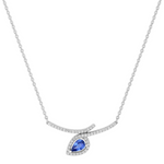 Robbez - Collier - Or Blanc, Saphir & Diamants