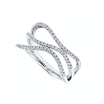 Femme Adorée - Bague - Or blanc & diamants