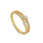 Femme Adorée - Bague - Or jaune & diamants