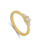 Femme Adorée - Bague - Or jaune & diamants