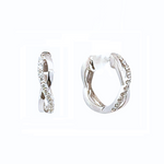 Femme Adorée - Boucles d'Oreilles - Or Blanc & Diamants