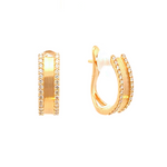Femme Adorée - Boucles d'oreilles - Or jaune & diamants