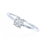 Femme Adorée - Bague - Or Blanc & Diamants