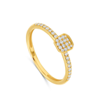 Femme Adorée - Bague - Or Jaune & Diamants