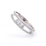 Femme Adorée - Bague - Or Blanc & Diamants