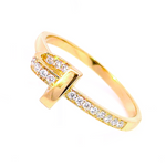 Femme Adorée - Bague - Or Jaune & Diamants