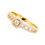 Femme Adorée - Bague - Or Jaune & Diamants