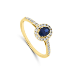 Femme Adorée - Bague - Or jaune, saphir et diamants
