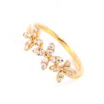 Femme Adorée - Bague - Or jaune & diamants
