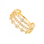 Femme Adorée - Bague - Or jaune & diamants