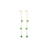 La Brune & La Blonde - Boucles d'oreilles - Or Jaune & Tsavorites