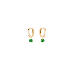 La Brune & La Blonde - Boucles d'oreilles - Or Jaune & Tsavorites