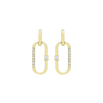 Athos - Boucles d'oreilles - Or jaune & diamants