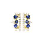 Athos - Boucles d'oreilles - Or jaune, saphirs & diamants
