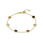 Femme Adorée - Bracelet - Or jaune & pierres fines