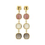Femme Adorée - Boucles d'oreilles - Or jaune & pierres fines