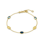 Femme Adorée - Bracelet - Or jaune & pierres fines