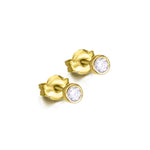 LeCarré - Boucles d'Oreilles - Or Jaune & Diamants