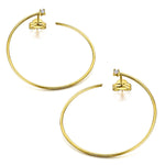 LeCarré - Boucles d'Oreilles - Or Jaune & Diamants