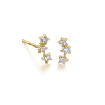 LeCarré - Boucles d'Oreilles - Or Jaune & Diamants